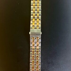 Michele Two-Tone Gold and Silver Watch Bracelet
